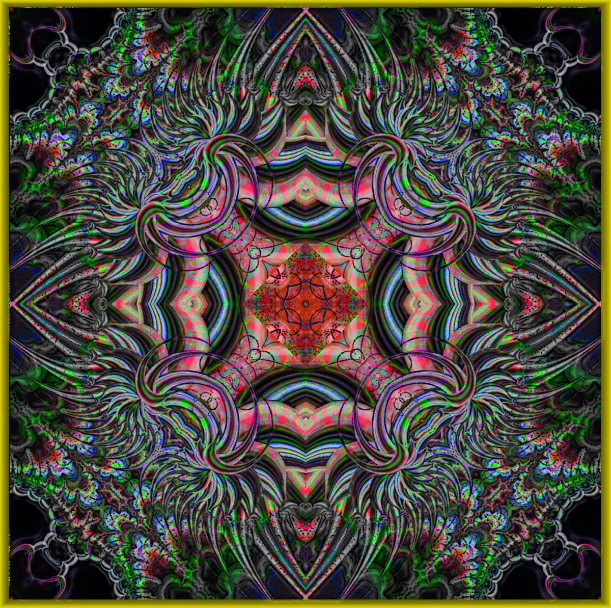 BorkRandy's tweet photo. 'Medusa' #KaleidoSaturday #RandAlien https://t.co/OXp74c6GA2