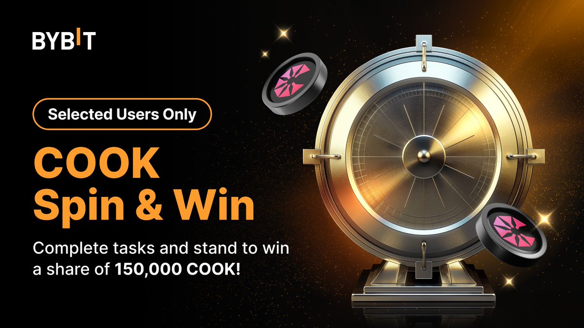 📣  Last call!

🎈Spin &amp; Win $COOK today!

🙌 Let's go - i.bybit.com/WINLabH

#Bybit #TheCryptoArk
