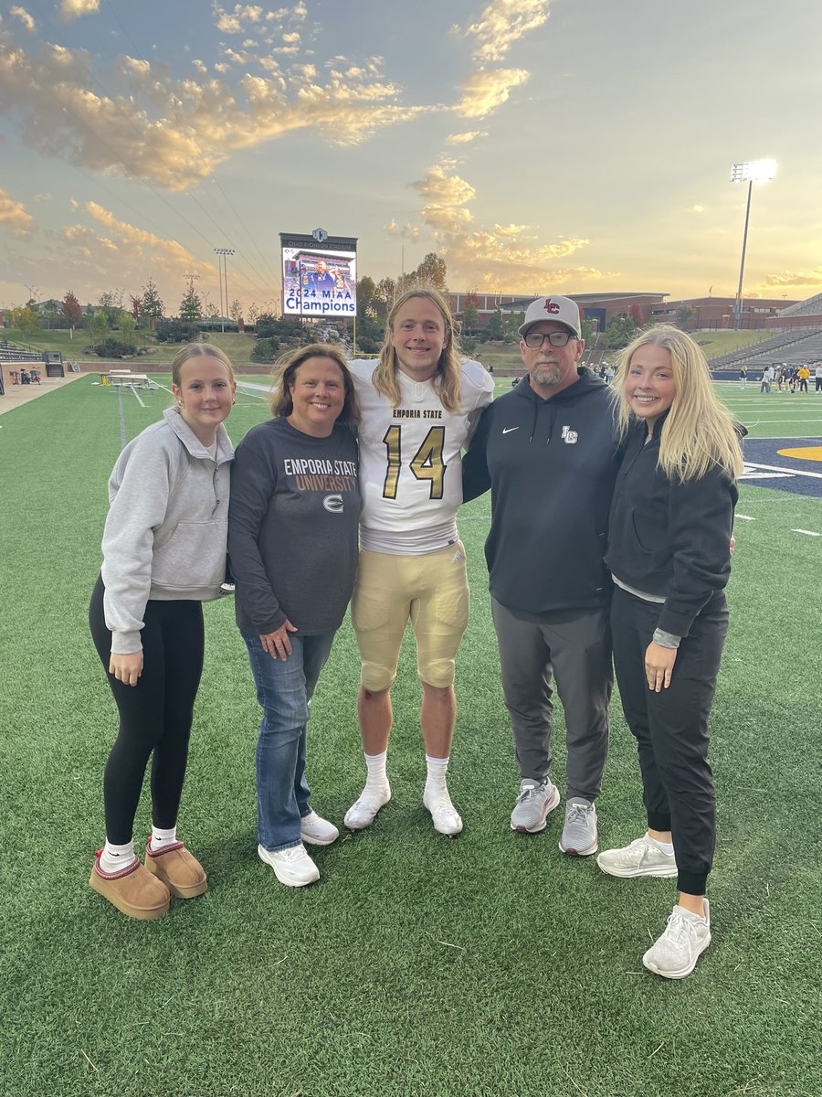 So proud of Chase today in his last game as a <a href="/esuhornetsfb/">ESU Hornet Football</a> hornet! Proud of the way he played and battled all game!