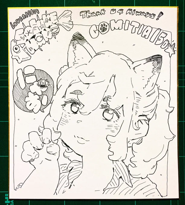 新しい色紙①です🐈 