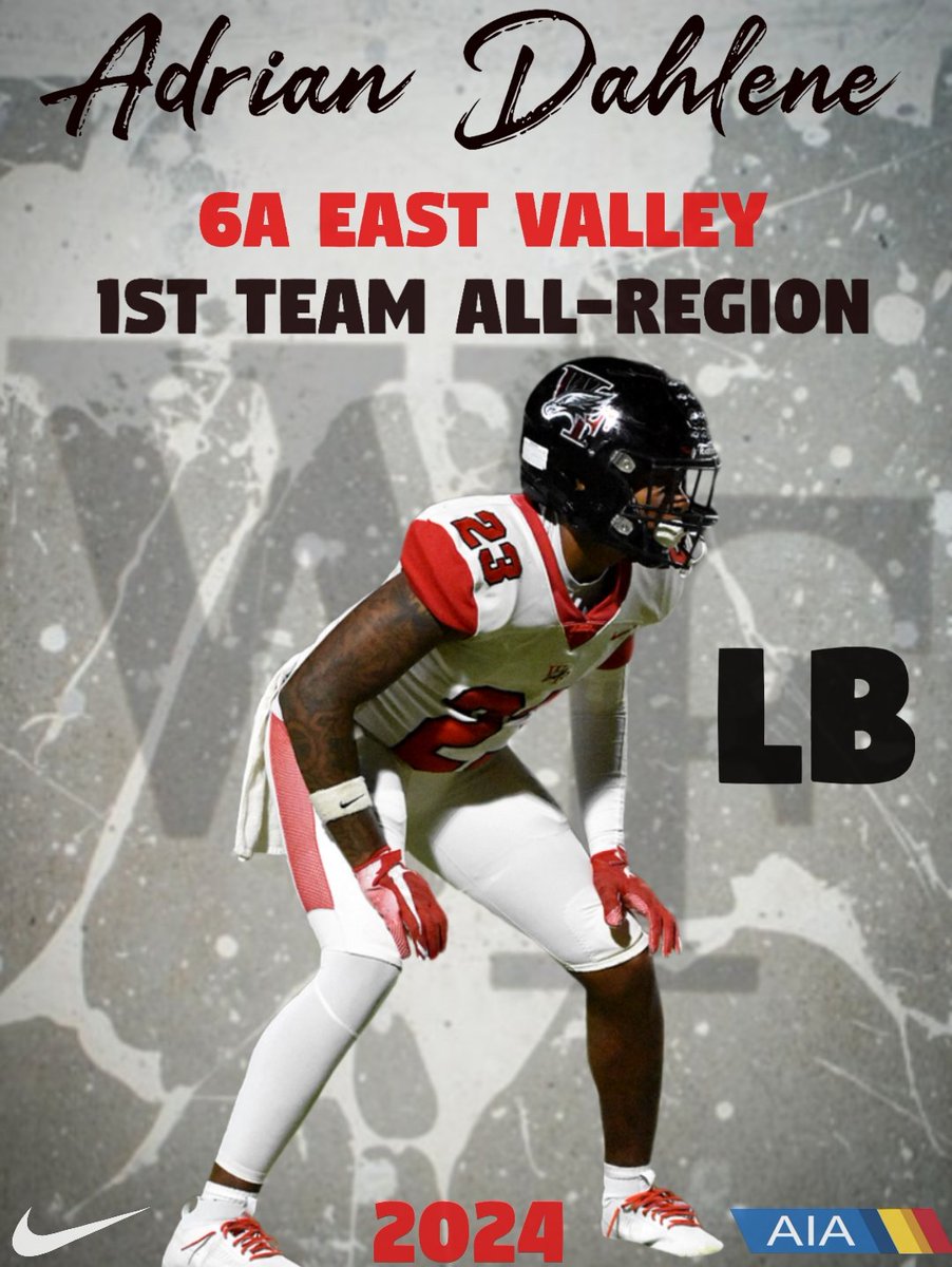 Adrian Dahlene (@adrian2x2x) on Twitter photo Blessed to be named 6A East Valley 1st Team All-Region LB.
<a href="/WFCoachCampbell/">Steve Campbell</a> <a href="/KelvinHunter21/">Kelvin Hunter(Coach Hunt)</a> <a href="/JUSTCHILLY/">Just Chilly</a> <a href="/JacobClemens2/">Jacob Clemens</a> <a href="/azc_obert/">Richard Obert</a> <a href="/KevinMcCabe987/">Kevin McCabe</a> <a href="/AZPreps365/">AZPreps365</a> <a href="/PrepRedzoneAZ/">Prep Redzone Arizona</a> <a href="/ZachAlvira/">Zach Alvira</a> <a href="/CodyTCameron/">Cody Cameron</a> <a href="/gridironarizona/">Gridiron Arizona</a> Blessed to be named 6A East Valley 1st Team All-Region LB.
<a href="/WFCoachCampbell/">Steve Campbell</a> <a href="/KelvinHunter21/">Kelvin Hunter(Coach Hunt)</a> <a href="/JUSTCHILLY/">Just Chilly</a> <a href="/JacobClemens2/">Jacob Clemens</a> <a href="/azc_obert/">Richard Obert</a> <a href="/KevinMcCabe987/">Kevin McCabe</a> <a href="/AZPreps365/">AZPreps365</a> <a href="/PrepRedzoneAZ/">Prep Redzone Arizona</a> <a href="/ZachAlvira/">Zach Alvira</a> <a href="/CodyTCameron/">Cody Cameron</a> <a href="/gridironarizona/">Gridiron Arizona</a>