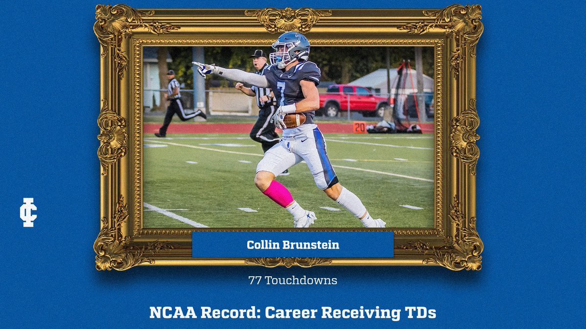 Congrats to Collin Brunstein on breaking the NCAA Career Receiving TD record with 77 TDs #FOE