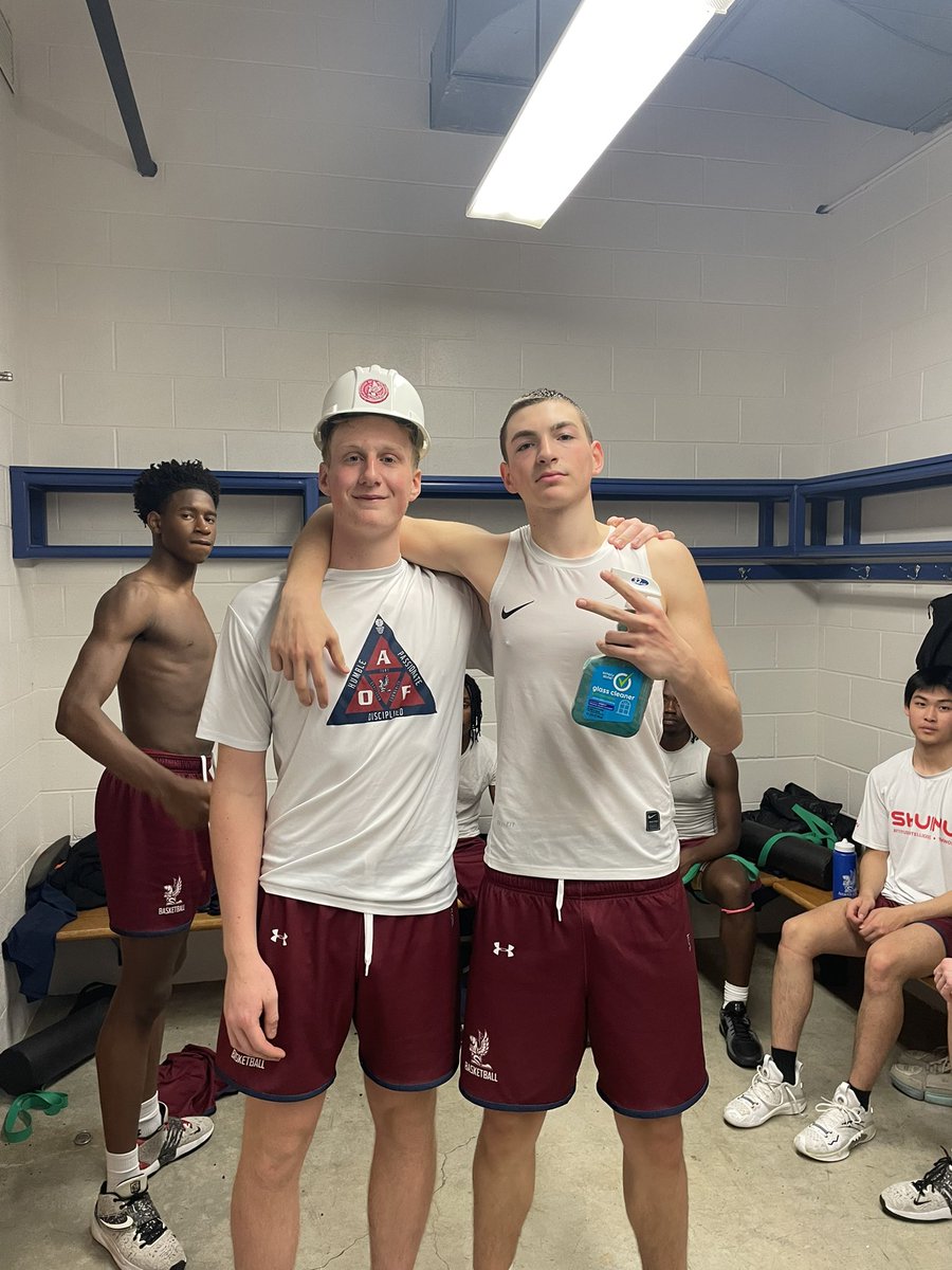 It’s just a scrimmage, but felt great to get back out there! <a href="/Mike_hoffman30/">Michael Hoffman</a> was the first guy OF THE YEAR on the floor, and <a href="/cskenderi2025/">Christopher Skenderi</a> was our first glass cleaner!