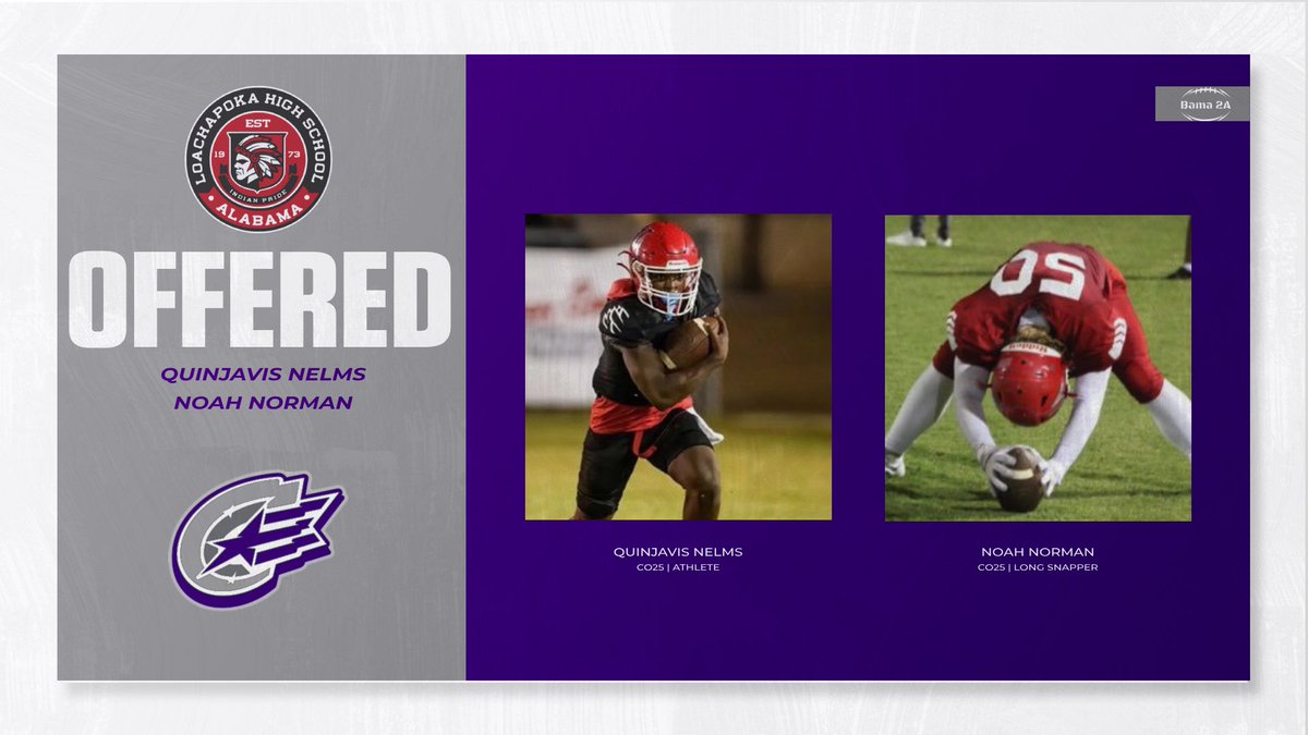 Congratulations to <a href="/QuinjavisN/">Quinjavis Nelms</a> &amp; <a href="/noahnorman2025/">Noah Norman</a>❗️
They were both offered by <a href="/CapitalU_FB/">Capital University Football</a>❗️