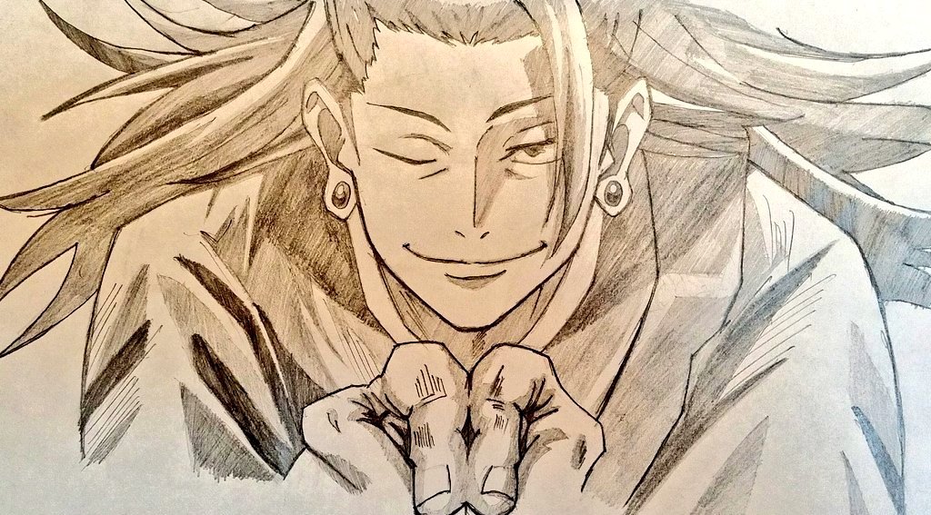 #呪術廻戦
 #夏油傑 
  #絵描きさんフォロバ１００ 
   #過去絵を投げて絵を描いた気になろうキャンペーン