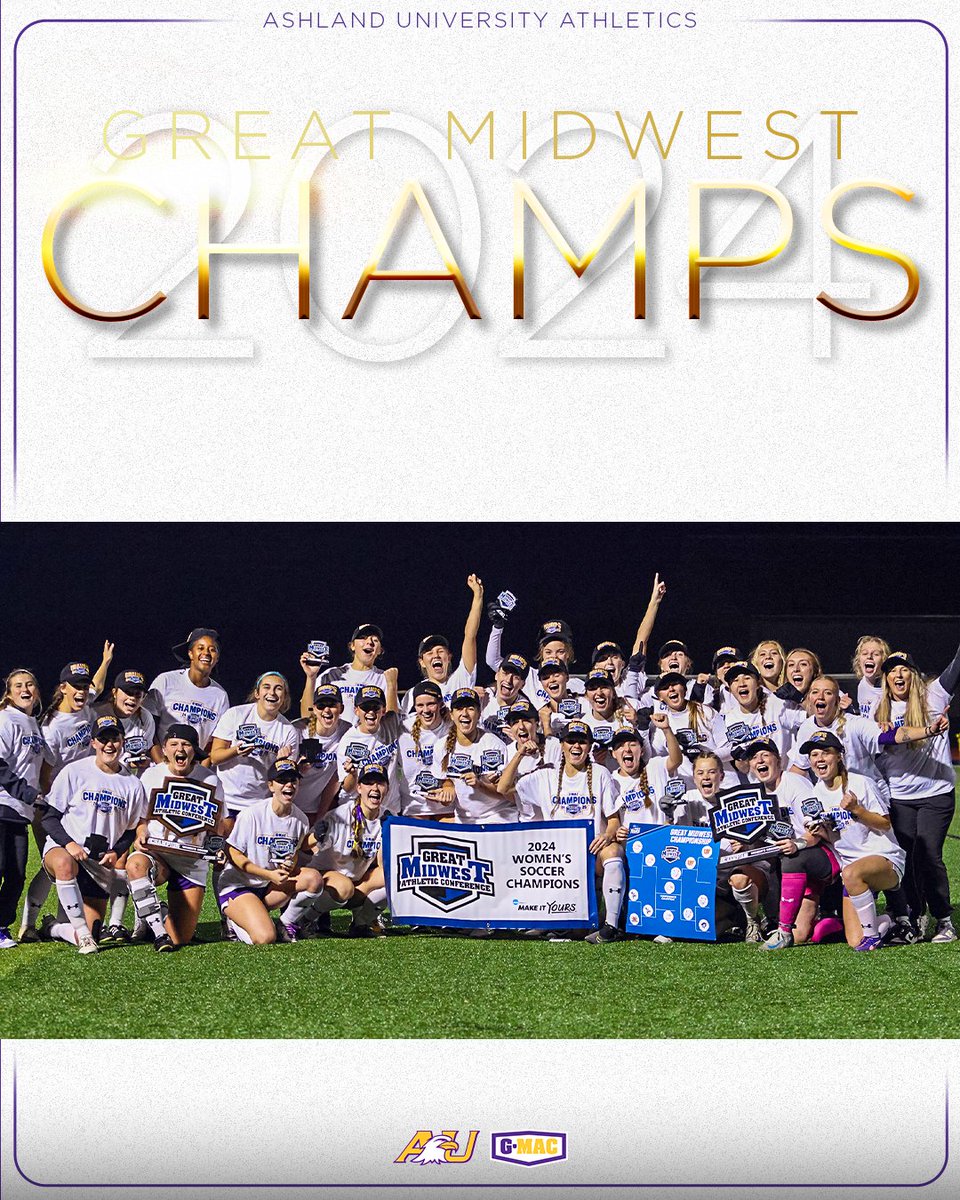 TWO CHAMPIONS

ONE DAY

Women's Soccer wins the G-MAC Tournament at home!

goashlandeagles.com/news/2024/11/1…