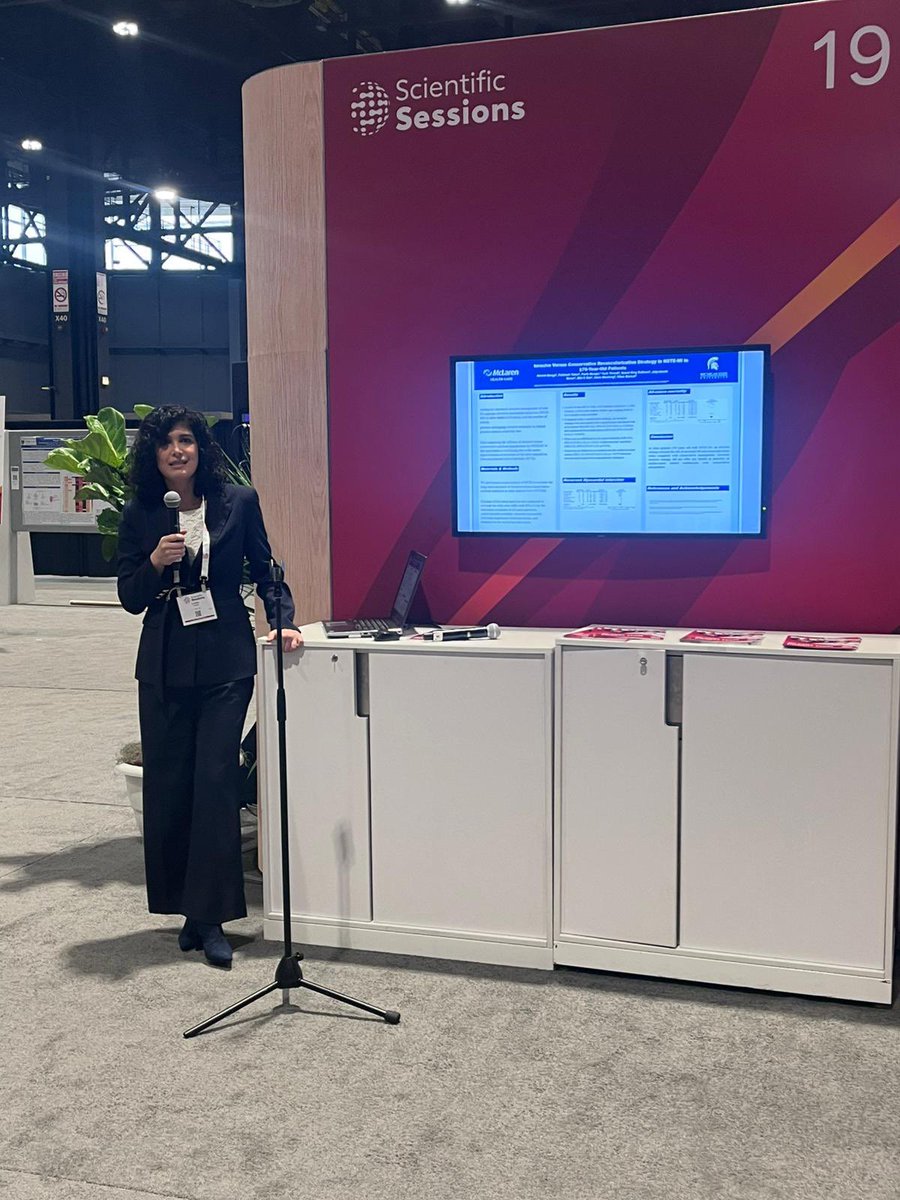 Fahimeh Talaei🇮🇷 🇺🇸🫀 (@fahimeh_talaei) on Twitter photo #AHA2024 We presented our recent meta analysis on Invasive✂️ vs Conservative💊 Revascularization Strategy in NSTE-MI in ≥70 year-olds! reduced risk of recurrent MI and revascularization with invasive strategies! Thanks <a href="/AKBanga/">Akshat Banga, MBBS, MD</a> and <a href="/VikasBa23474580/">Vikas Bansal</a> #AHA2024 We presented our recent meta analysis on Invasive✂️ vs Conservative💊 Revascularization Strategy in NSTE-MI in ≥70 year-olds! reduced risk of recurrent MI and revascularization with invasive strategies! Thanks <a href="/AKBanga/">Akshat Banga, MBBS, MD</a> and <a href="/VikasBa23474580/">Vikas Bansal</a>