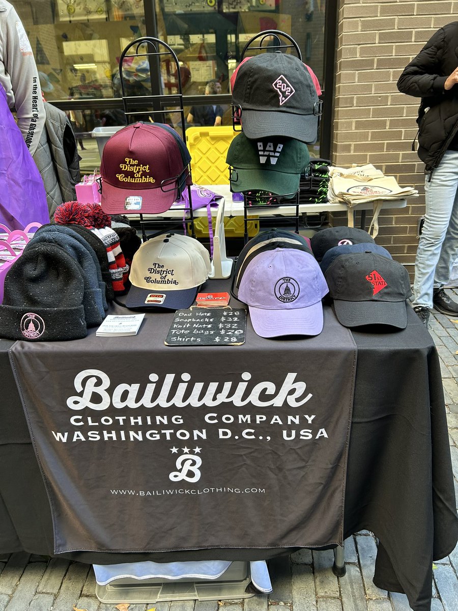 BailiwickCrewDC's tweet photo. All the hats 🧢 all the time
If you’re near #unionkitchendc today, stop by the Meet The Makers event - we’re here till 6pm!
Come see us outside! Tickets still available!
#unionkitchendc https://t.co/3Kyy3SsOXl