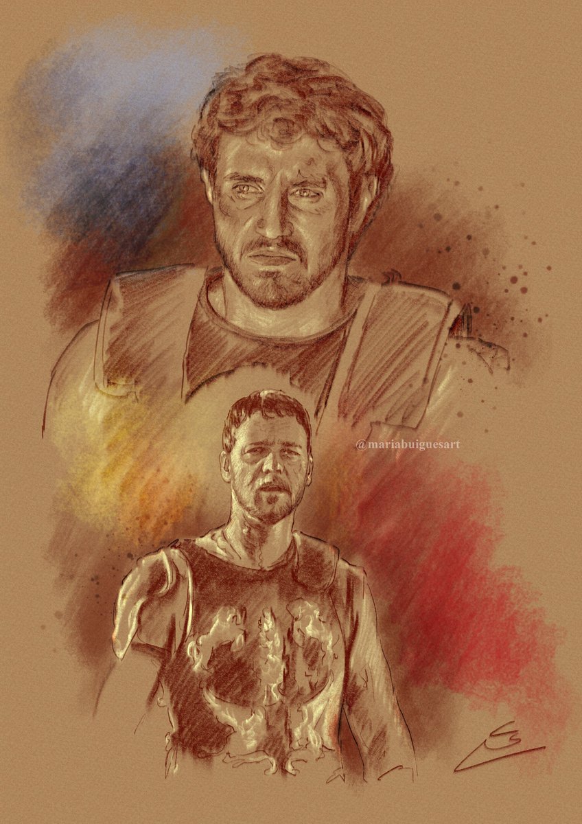 DIGITAL PAINTING
Feeling inspired by the recent movie, I hope you like it!!❤️❤️

<a href="/GladiatorMovie/">Gladiator Movie</a> #GladiatorII <a href="/russellcrowe/">Russell Crowe</a> #fanart #paulmescal #RidleyScott #Gladiator #gladiator2 #DigitalPainting