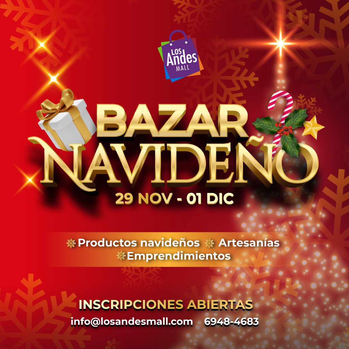 ¡Atención Emprendedores! Las inscripciones para nuestro Bazar Navideño están abiertas 🎄🎅🏻