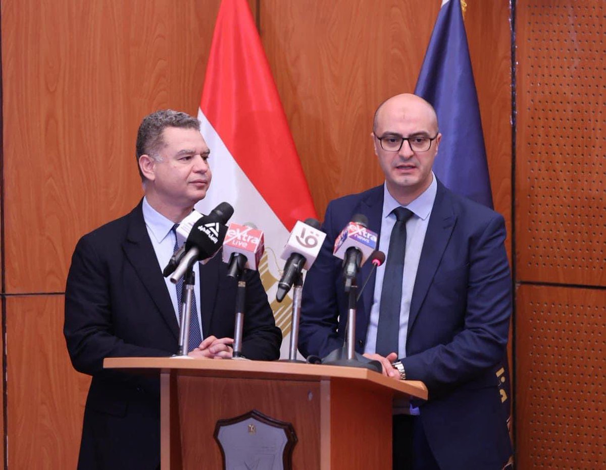 ITIDA's tweet image. Dr. Amr Talaat, Minister of Communications, and Eng. Ahmed El Zaher, CEO of ITIDA, join NTRA to license top contact centers: Vodafone, Raya, Xceed, Concentrix, Capgemini, Genpact, Teleperformance.
Reinforcing Egypt’s global outsourcing leadership.

#JustInTimeForEgypt