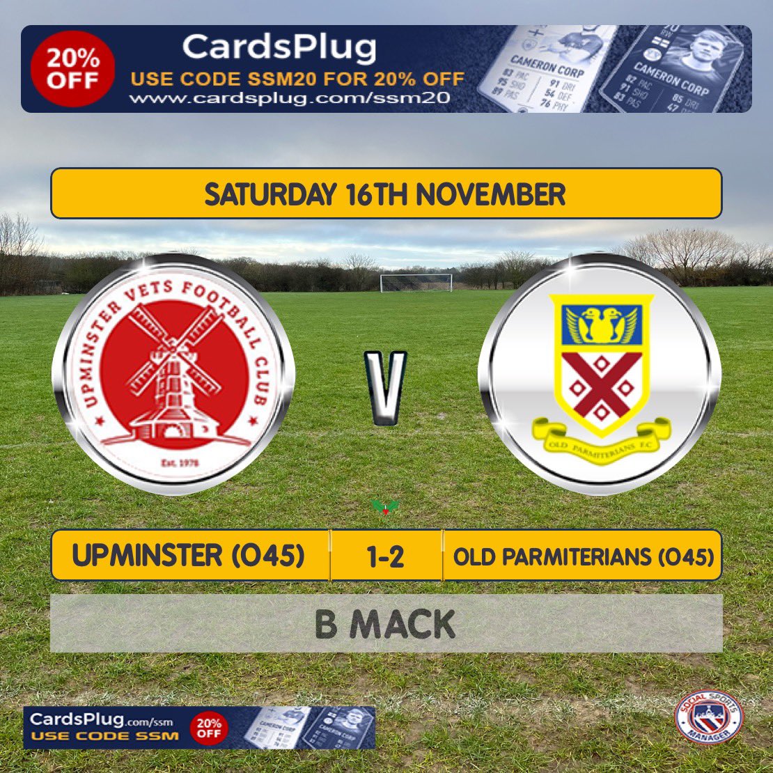 Upminster Vets FC Over 45’s tweet media