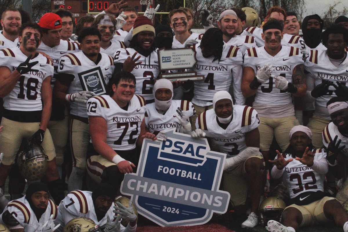 2024 PSAC CHAMPS 🏆 <a href="/KUBearsFootball/">Kutztown Football 🐻</a>