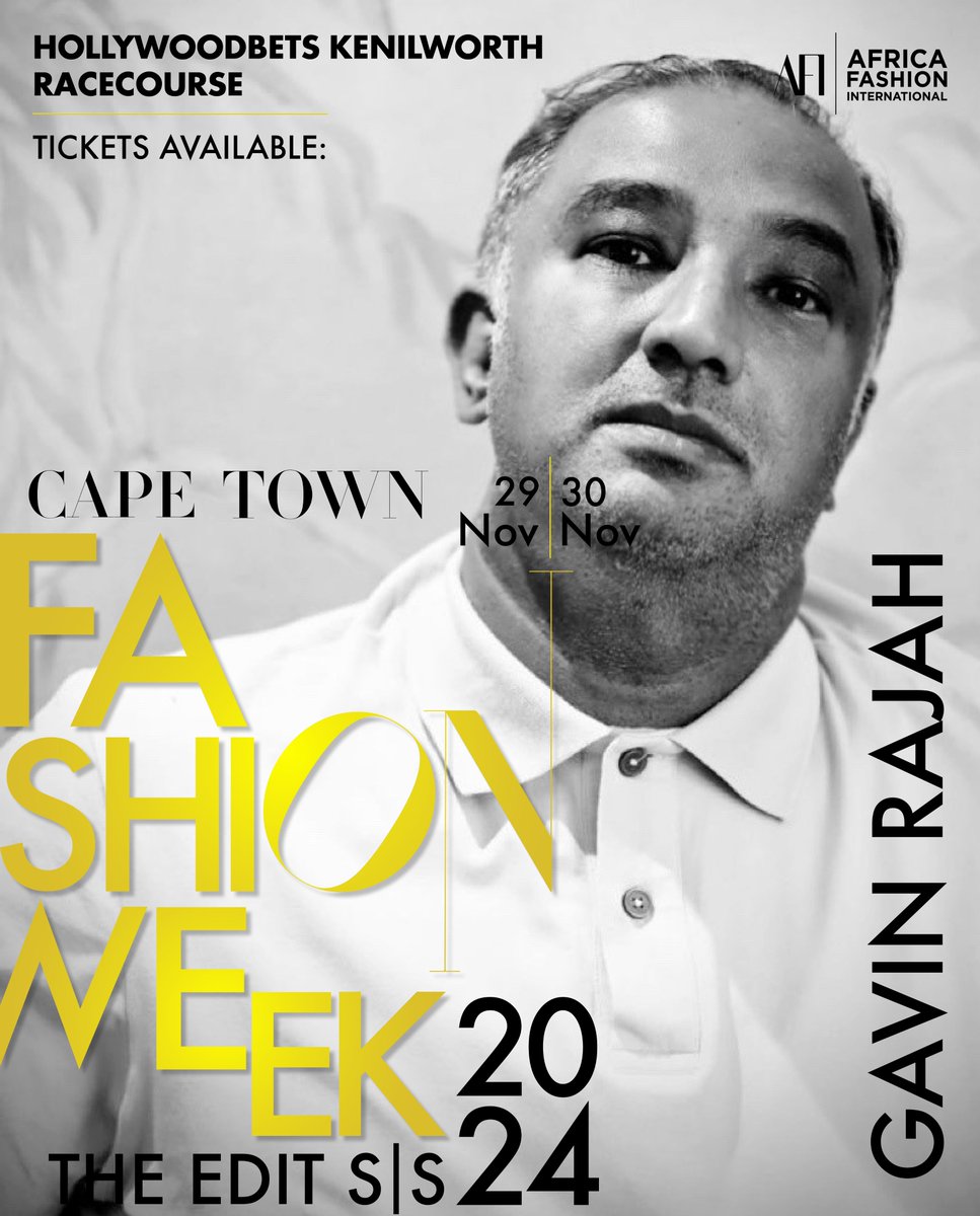 Meet our established designers for Cape Town Fashion Week: The Edit SS24! 

➡ Sello Medupe of <a href="/scalom/">scalodesigner</a> designer (SA)
➡ <a href="/GAVINRAJAH/">GAVIN RAJAH</a>, the globally celebrated South African designer who also serves as the creative director for the event! 👏

TICKETS: tinyurl.com/2p9mmcpp