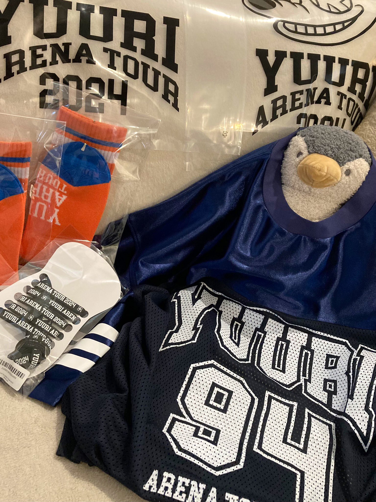 優里　ARENA TOUR 2024 フットボールシャツ　Mサイズ ARENA TOUR 2024 FOOTBALL SHIRTS - 優里 Official Goods Store