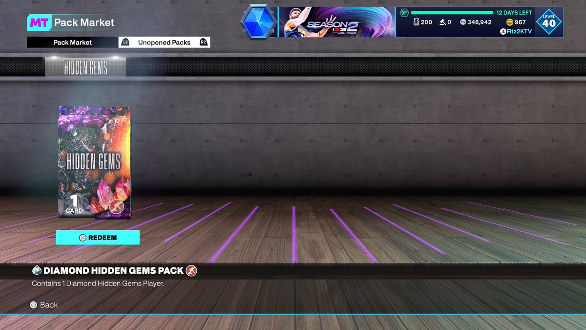 Fitz2KTV's tweet photo. What We Think Iโm Getting In My 250 TTO Park Win Diamond ๐ Hidden Gem Pack? #NBA2K25 #MyTEAM #Fitz2K https://t.co/ZEiiMyhjuC