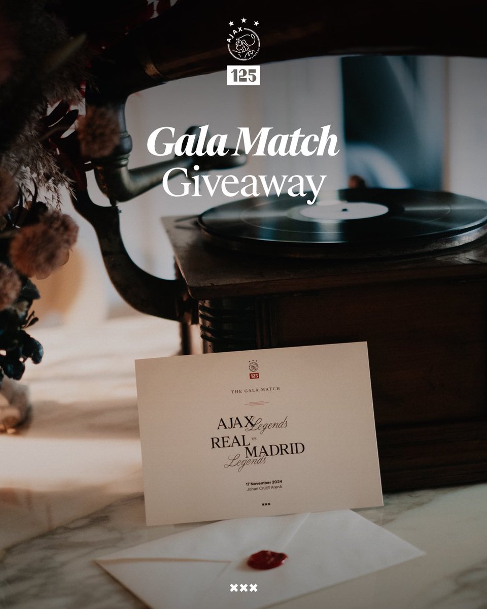 AFCAjax's tweet image. Your exclusive invitation to the Gala Match.

RT this post and comment your favourite legend for a chance to claim the final three tickets ✉️