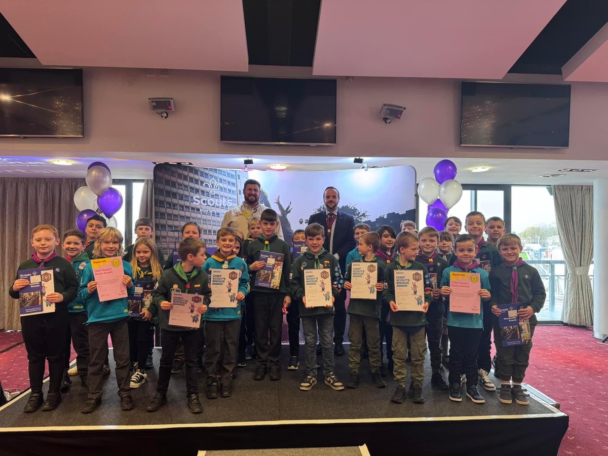MerseysideScout's tweet photo. Today we celebrated with over 120 of our Young People who have received their Chief Scout Award! Ranging from Squirrels to Scouts!
Thanks to everyone who came along, we had a great time! #SkillsForLife #LiverpoolCityRegion #Merseyside https://t.co/b3URXkCbaW