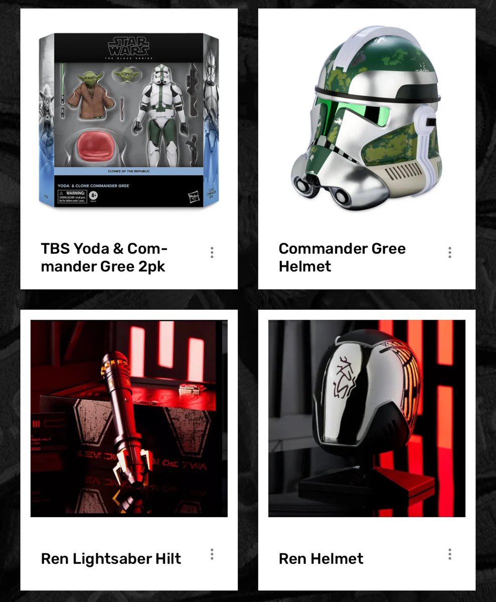 yak_face's tweet photo. Reminder that tomorrow morning at 8am PT / 10am CT / 11am ET these items drop on https://t.co/aQDqVfxx4A >>> links in bio #hasbro #blackseries #starwarsblackseries #ren #commandergree #yoda https://t.co/PUZvWozUIV