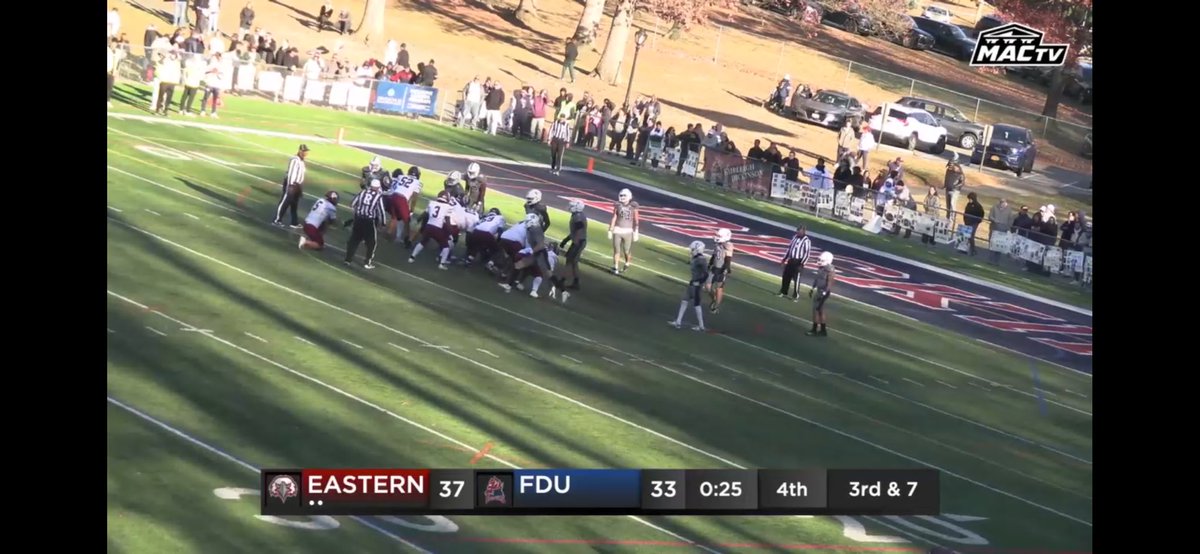 coach_mac25's tweet photo. Best formation in sports! Down 33-14 at halftime, @EUEaglesFB roar back and put an exclamation point on year #2! 5-5 overall, 5-4 in the @gomacsports conference! Way to go BIRDS…#flywithus @EUEagles https://t.co/xsno6qEdt9