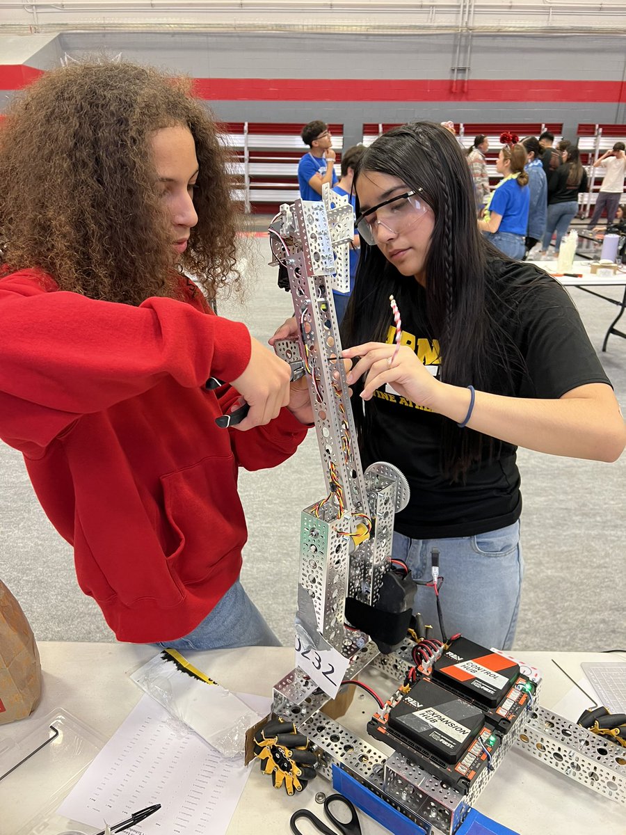 Antwine Cyber Cougars are competing in Van Horn. Giving my students the opportunity to systematically test, analyze, and enhance our robot's design and functionality.<a href="/HAntwine_MS/">Patricia Pedroza</a> <a href="/VDeAvila_SEC/">Veronica De Avila</a>