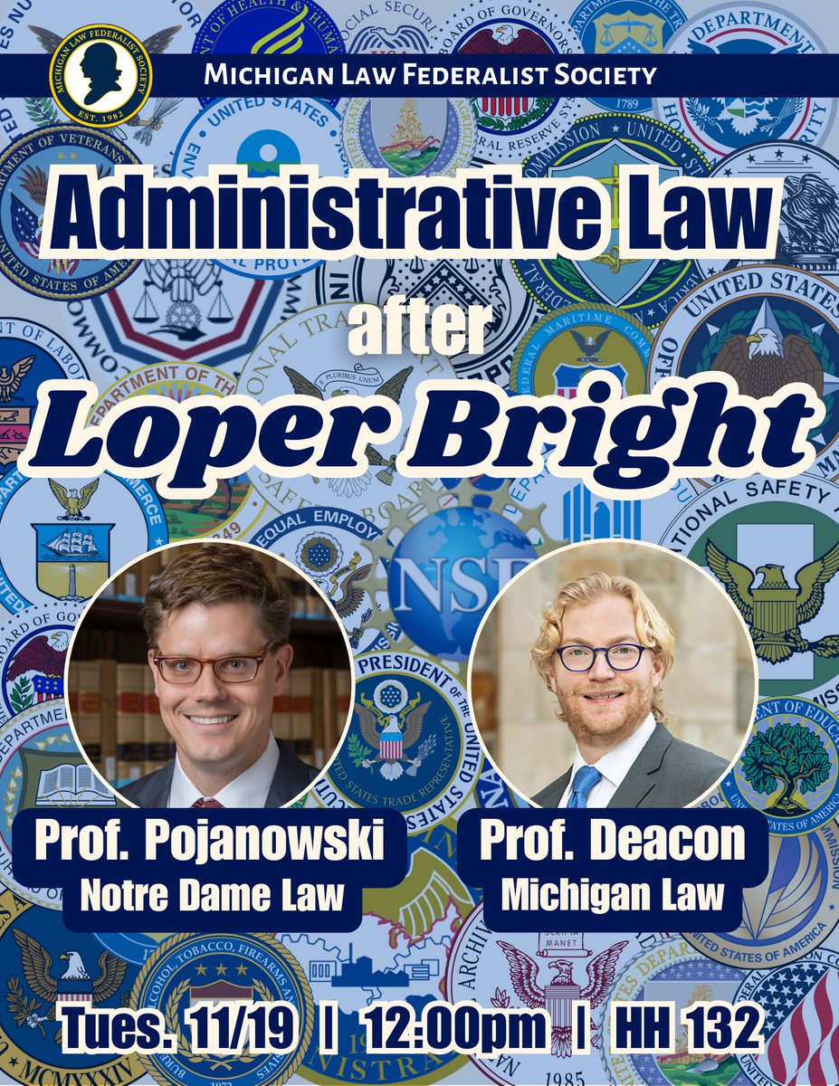 Of potential interest to the <a href="/UMichLaw/">Michigan Law School</a> community! Tuesday, noon, HH 132.
