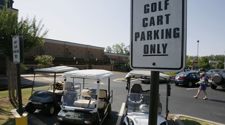 Peachtree City,GA has to be the whitest city ever. 100 MILES of paved paths all throughout the city, just so the people there can get around on their luxury golf carts