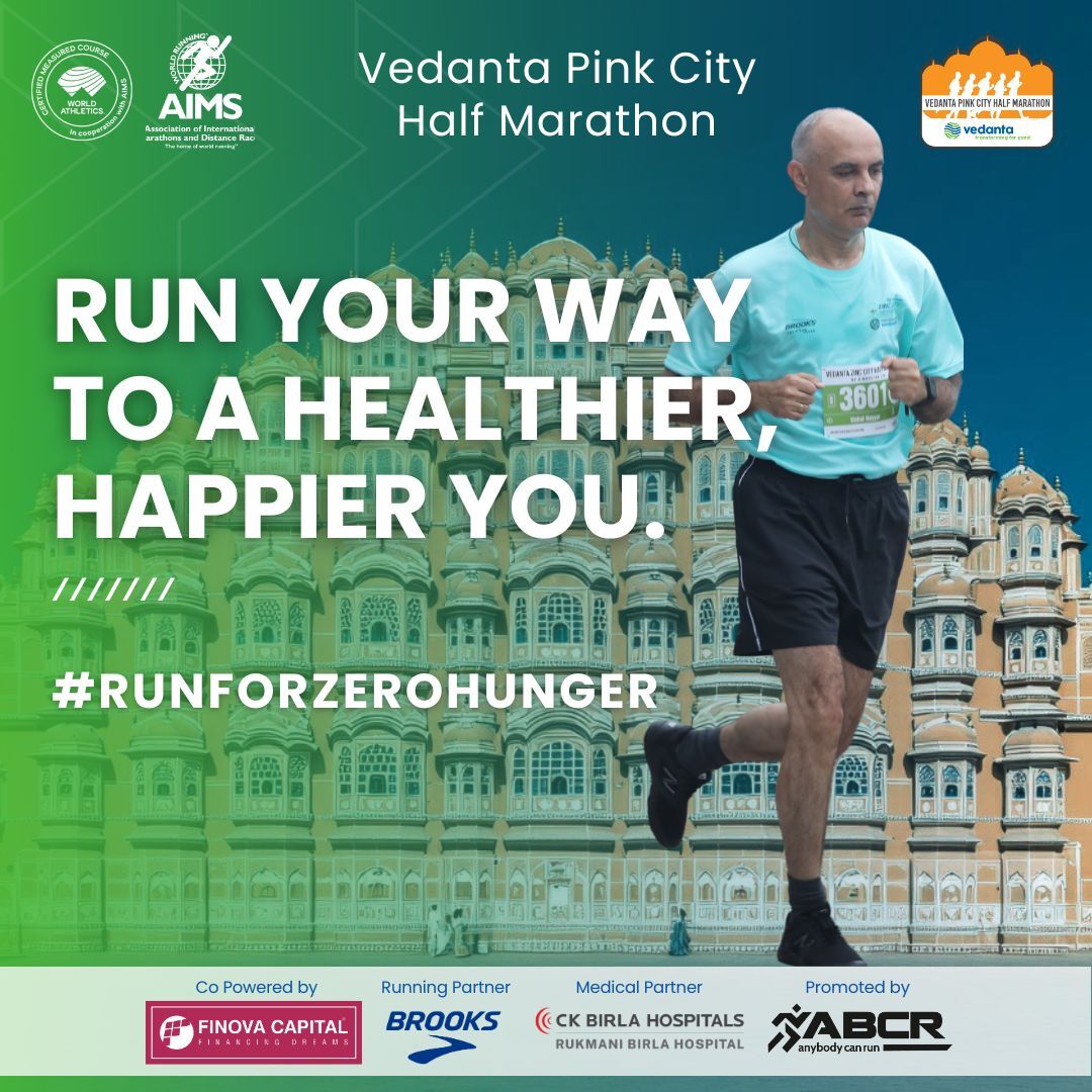 Vedanta Pink City Half Marathon tweet media