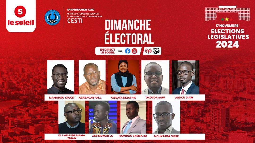 Aissata Ndiathie Fall (@aissatandiathie) on Twitter photo Demain, j’aurai le plaisir de participer  à la journée électorale organisée par Le Soleil Digital en collaboration avec le CESTI. Demain, j’aurai le plaisir de participer  à la journée électorale organisée par Le Soleil Digital en collaboration avec le CESTI.