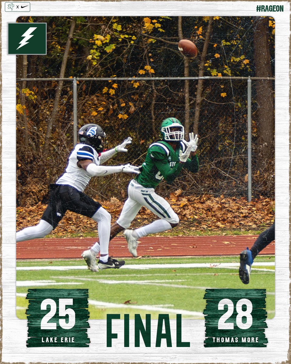Lake Erie Storm Athletics (@lakeeriestorm) on Twitter photo <a href="/tmusaints/">Thomas More Saints</a> <a href="/LakeErieFB/">Lake Erie Storm Football</a> Storm fight hard on senior day.
📸: Peyton Powers <a href="/tmusaints/">Thomas More Saints</a> <a href="/LakeErieFB/">Lake Erie Storm Football</a> Storm fight hard on senior day.
📸: Peyton Powers
