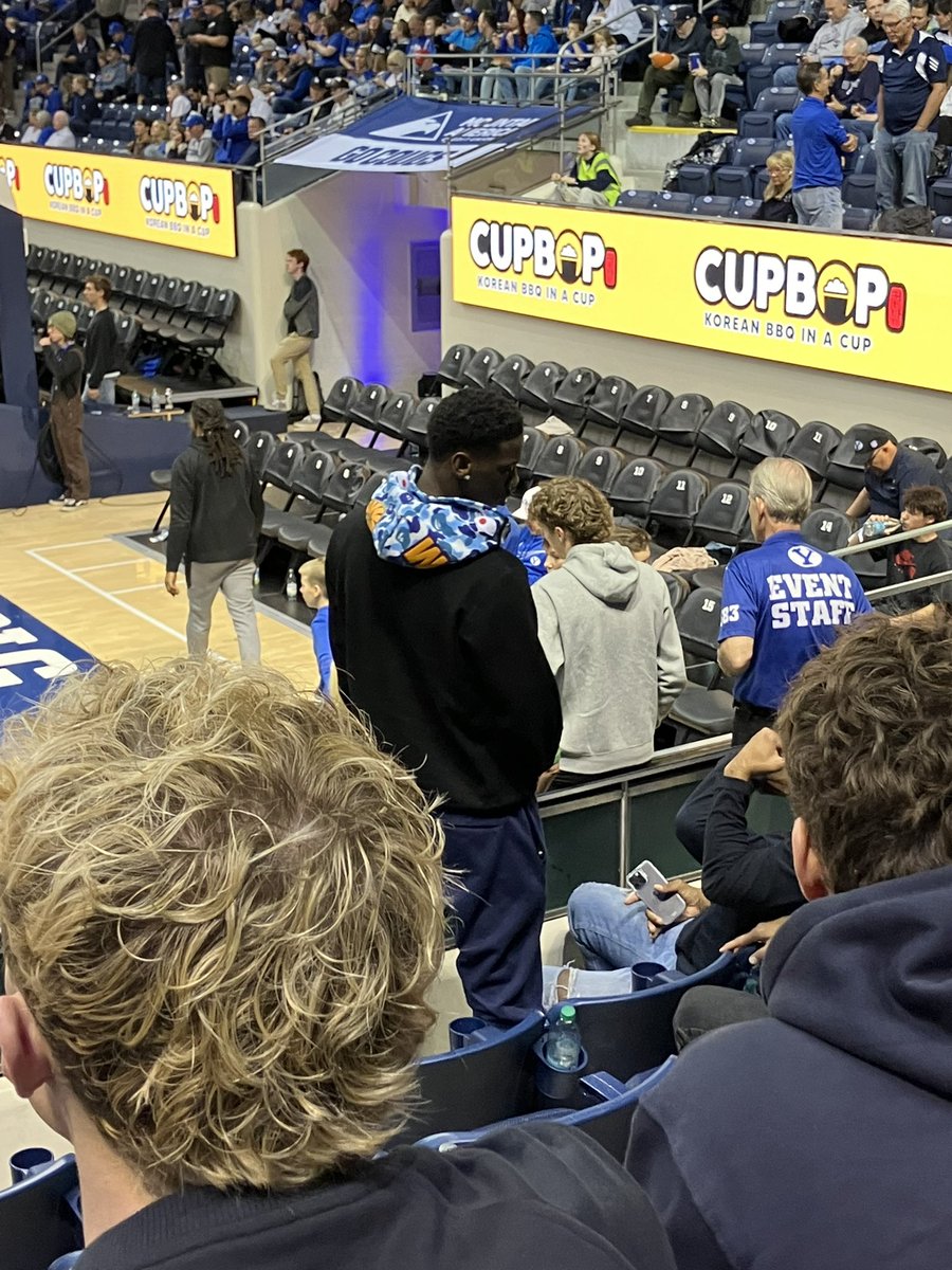 AJ at the BYU basketball game! 
#BYUBOUND