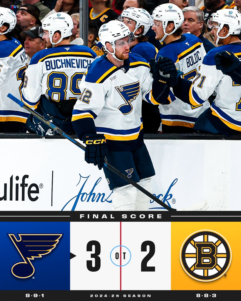 HockeyArab's tweet image. أكتملت العودة 💙✅

#STLvsBOS