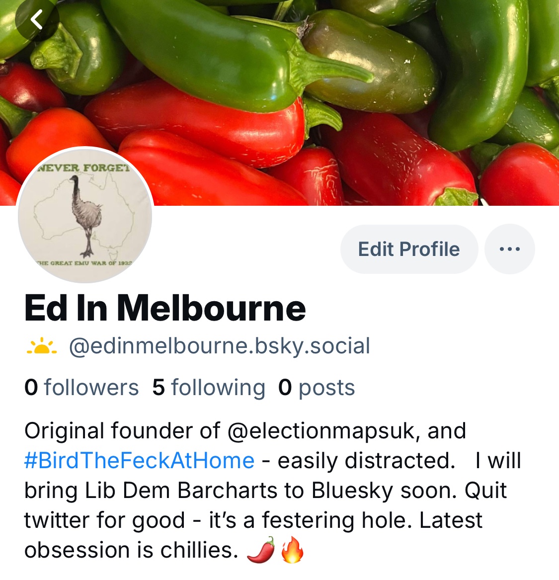 Just back briefly to say I’ve joined bluesky as Twitter is finished for me:

@edinmelbourne.bsky.social

If you are there, please link up!