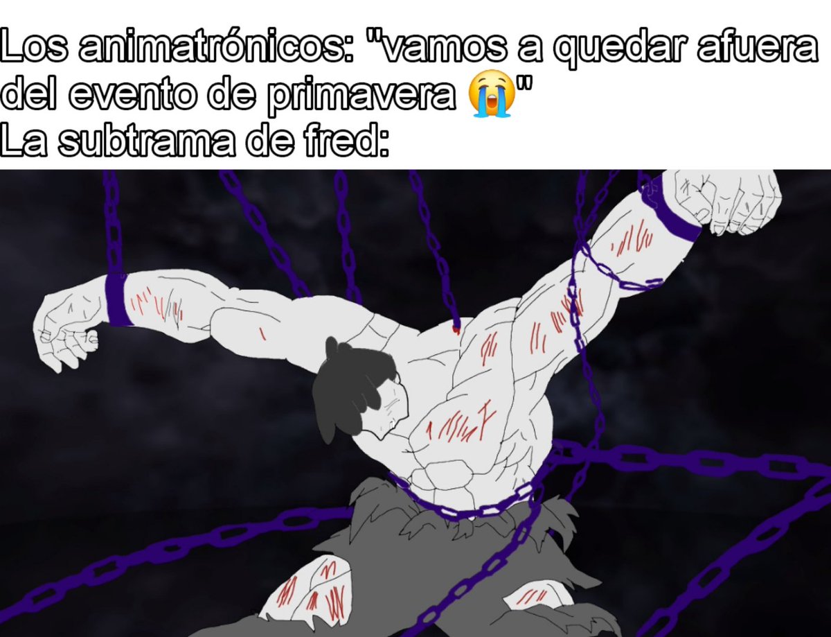 ManoloSan1402's tweet photo. Fred es traicionado y encerrado en la habitación de las sombras
#FNAFHS #FHS #curiHS https://t.co/NQ0Oouz1xp