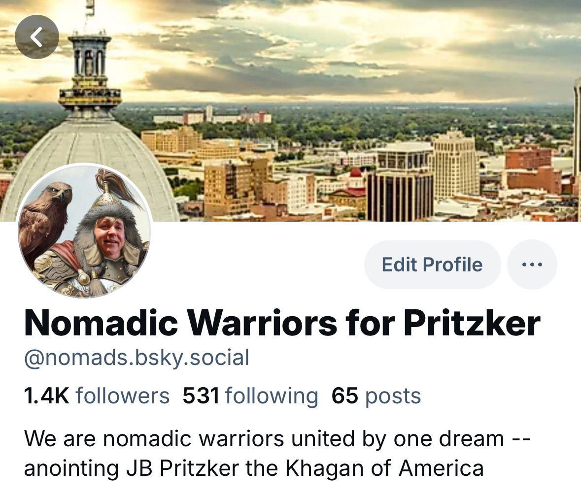 Nomads4Pritzker's tweet image. Come with me to skynet