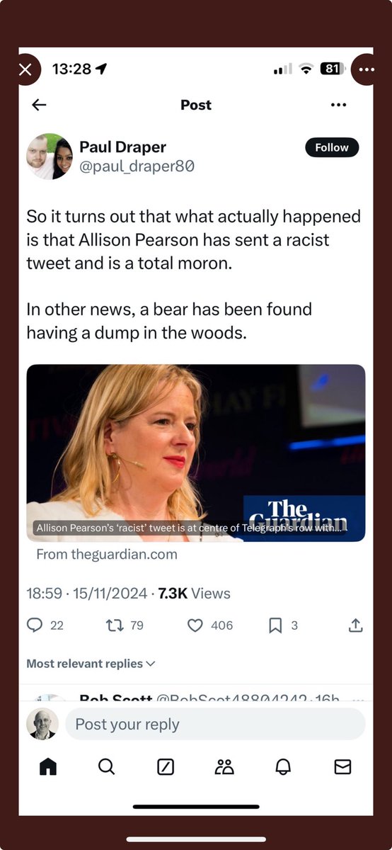 AllisonPearson's tweet photo. Paul Draper, another one getting a libel action. https://t.co/5vxGCgCmgn