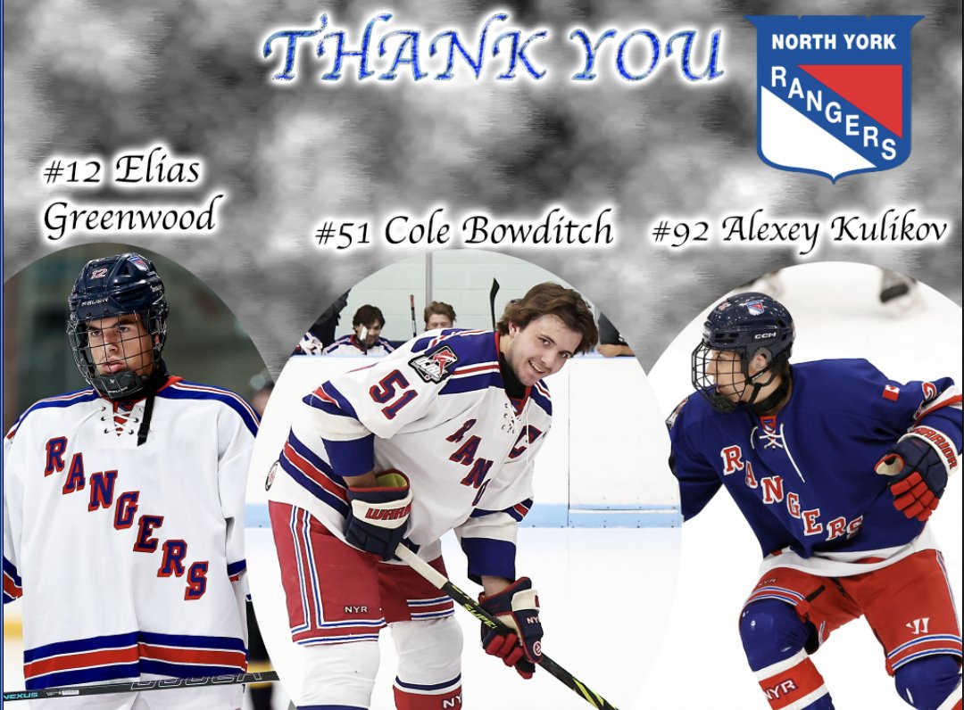 The Rangers have made a few trades the last two weeks and  we said good bye to a few teammates.

Thank you to Cole Bowditch, Alexey Kulikov and Elias Greenwood. We appreciate everything you've done for the organization and wish you the best of luck in the future