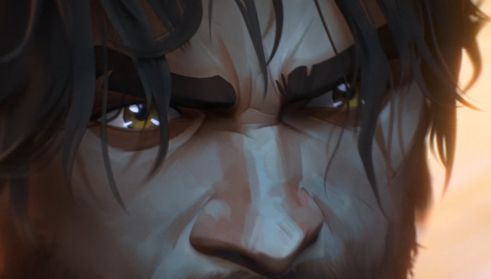 LaFanLoca's tweet photo. @jayvikcore Maybe i'm wrong. But i don't think that's "his" Jayce. Jayce's natural eye color is hazel, but here his eyes are golden. Just like Viktor's eyes before he absorbed the hexcore. https://t.co/WCkrSBkIOB