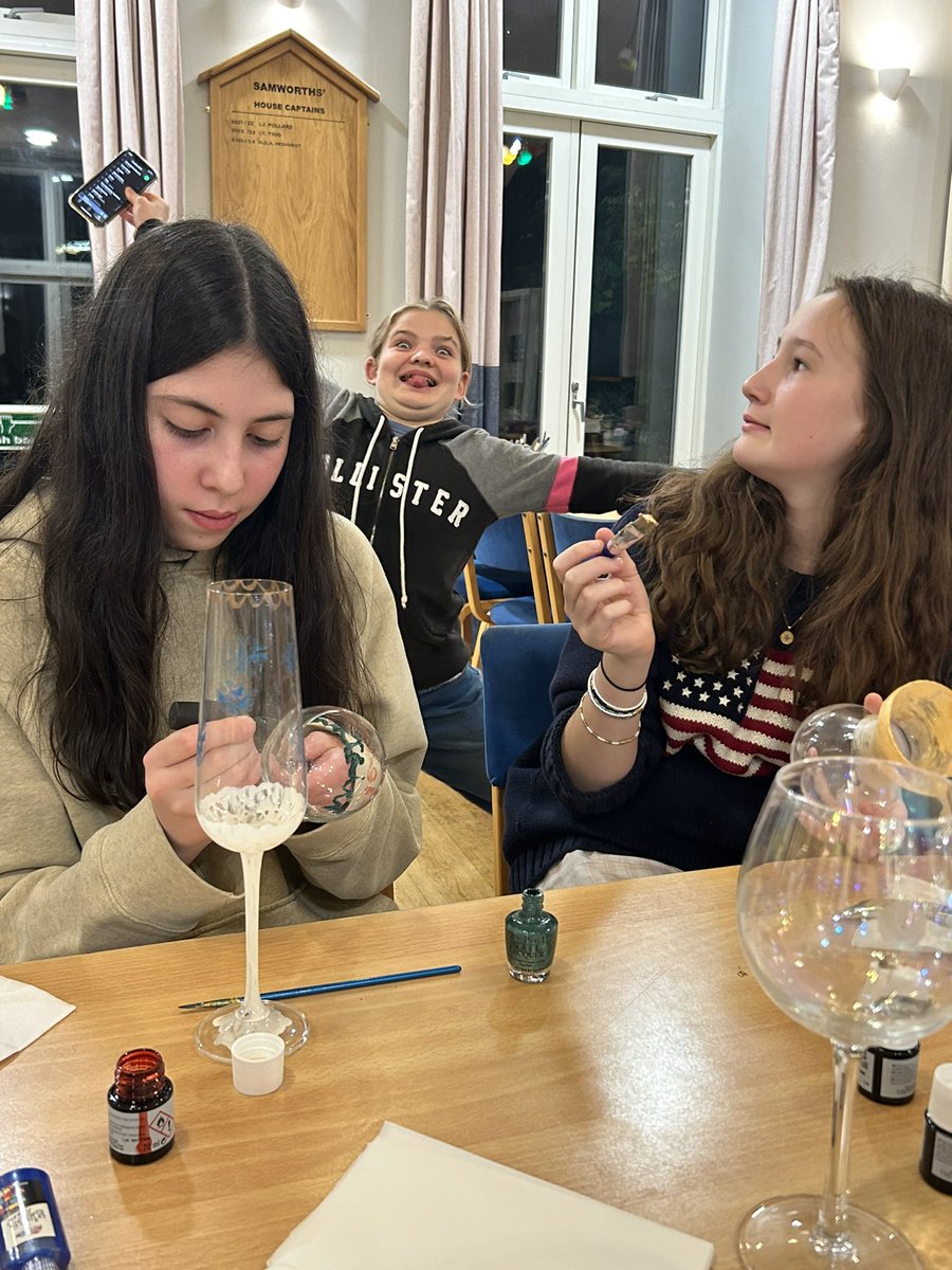 Glass painting for Ms Halliday’s tutees