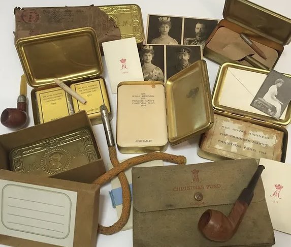A rare December chance to see the largest collection of 1914 Princess Mary Gifts gathered in one place, hear <a href="/ProfPeterDoyle/">Peter Doyle</a> talk about the Indian Spice Tin &amp; <a href="/Taff_Gillingham/">Taff Gillingham</a> will be talking Truce!

For full details and tickets, please follow this link:

shorturl.at/fQh65