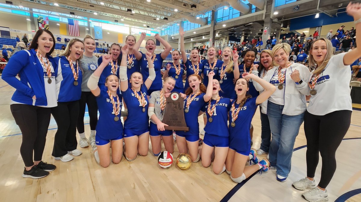 MPSSAA_Org's tweet photo. In a matchup between historically successful programs, Centennial vs. Williamsport (31 titles between them) was a final you wanted to see! This time around, it was the Wildcats of Williamsport who came out victorious over the Eagles, taking the match 3 sets to 1. https://t.co/dqssQZm6Wf
