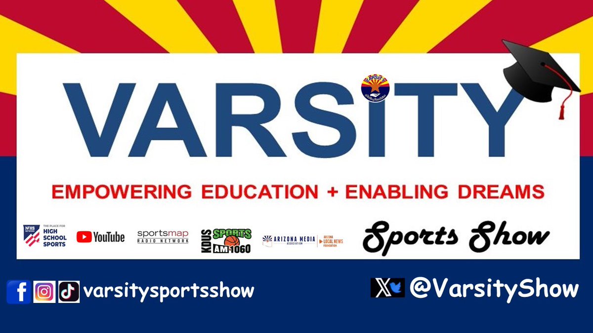 Varsity Sports Show-- Varsity Media Foundation (@varsityshow) on Twitter photo Listen to "Varsity Sports Show am1060 KDUS AZ: 11.16.24" by Varsity Sports Show. <a href="/KDUSAM1060/">KDUS AM 1060</a> <a href="/ndanderson10/">Nick Anderson</a> creators.spotify.com/pod/show/varsi… Listen to "Varsity Sports Show am1060 KDUS AZ: 11.16.24" by Varsity Sports Show. <a href="/KDUSAM1060/">KDUS AM 1060</a> <a href="/ndanderson10/">Nick Anderson</a> creators.spotify.com/pod/show/varsi…