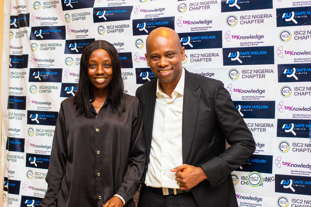 What's a Helm without a captain really...? 🤓

Grace and Ayodeji, you both expertly sailed the #ISC2NigeriaConference with such expertise. 

Thank you for your contribution. We look forward to future collaborations as we continue to champion the #cybersecurity cause.
