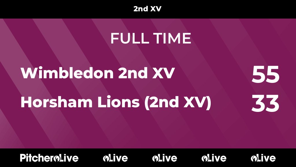 Wimbledon RFC (@wimbledonrfc) on Twitter photo FULL TIME: Wimbledon 2nd XV 55 - 33 Horsham Lions (2nd XV)
#WIMHOR #Pitchero
wimbledonrfc.co.uk/teams/130554/m… FULL TIME: Wimbledon 2nd XV 55 - 33 Horsham Lions (2nd XV)
#WIMHOR #Pitchero
wimbledonrfc.co.uk/teams/130554/m…
