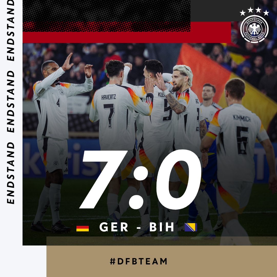 Denkbar schönstes letztes Heimspiel dieses besonderen Jahres… 🥰 DANKE FREIBURG! 

#GERBIH #dfbteam
📸 DFB/Philipp Reinhard