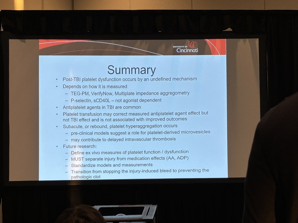Julia R Coleman, MD MPH (@juliacolemanmd) on Twitter photo The more we know, the less we understand. Amazing presentation by <a href="/Mdgoodmanmd/">Mike Goodman</a> at #ISBS2024 on TBI-induced platelet dysfunction. The more we know, the less we understand. Amazing presentation by <a href="/Mdgoodmanmd/">Mike Goodman</a> at #ISBS2024 on TBI-induced platelet dysfunction.