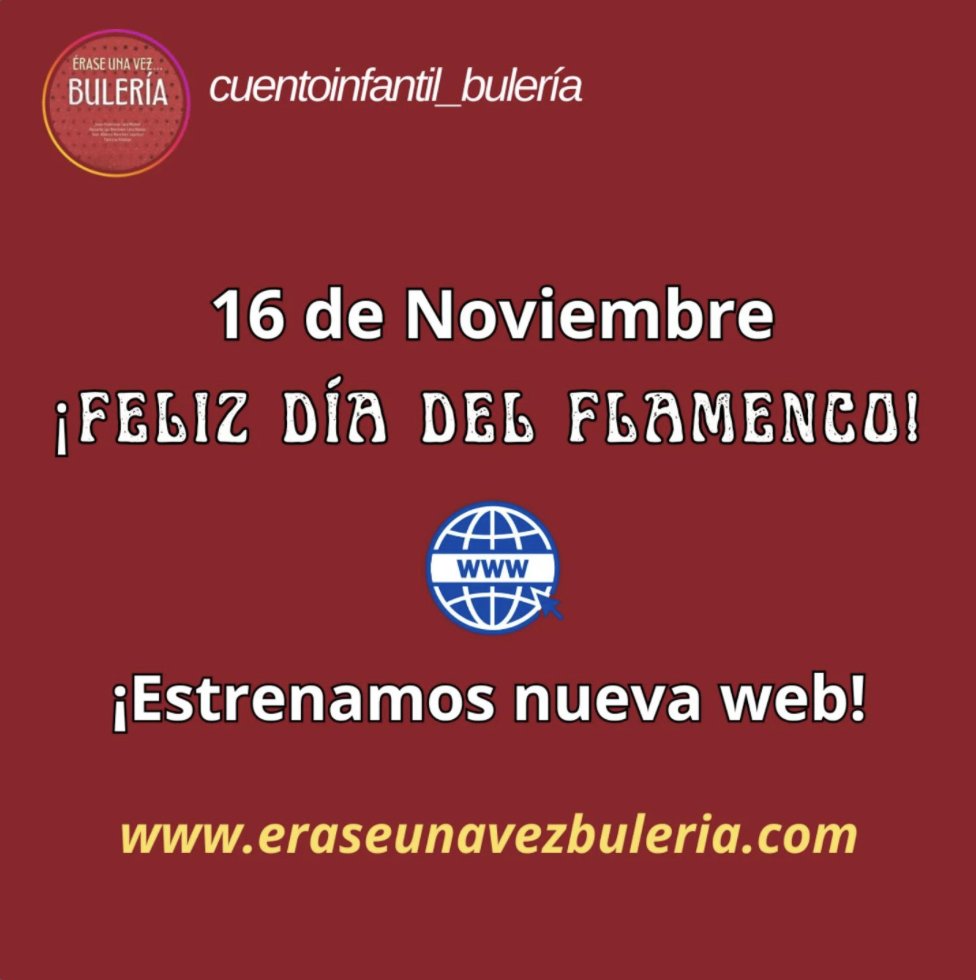 WANCEULEN EDITORIAL (@wanceulen) on Twitter photo Inauguración web eraseunavezbuleria.com
“Érase una vez... Bulería”, de Juan Francisco Cara Muñoz, Mercedes Cara Muñoz y José Alberto Martínez Sánchez.
¡Feliz día Internacional del Flamenco! <a href="/Jfcarmun/">Juan Fran Cara</a> <a href="/jamarsan90/">Jose Martinez</a> <a href="/Mercedes_Cara/">Mercedes Cara</a> <a href="/Wanceulen/">WANCEULEN EDITORIAL</a> Inauguración web eraseunavezbuleria.com
“Érase una vez... Bulería”, de Juan Francisco Cara Muñoz, Mercedes Cara Muñoz y José Alberto Martínez Sánchez.
¡Feliz día Internacional del Flamenco! <a href="/Jfcarmun/">Juan Fran Cara</a> <a href="/jamarsan90/">Jose Martinez</a> <a href="/Mercedes_Cara/">Mercedes Cara</a> <a href="/Wanceulen/">WANCEULEN EDITORIAL</a>
