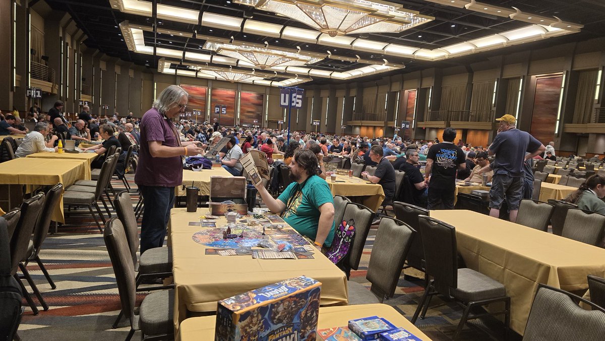 MajinMiroku's tweet photo. Having a blast at BGG Con! Today is day 4 of boardgame heaven! LOVE the t-shirt design this year!

#bggcon #boardgamegeek https://t.co/KhdWBpCIA6