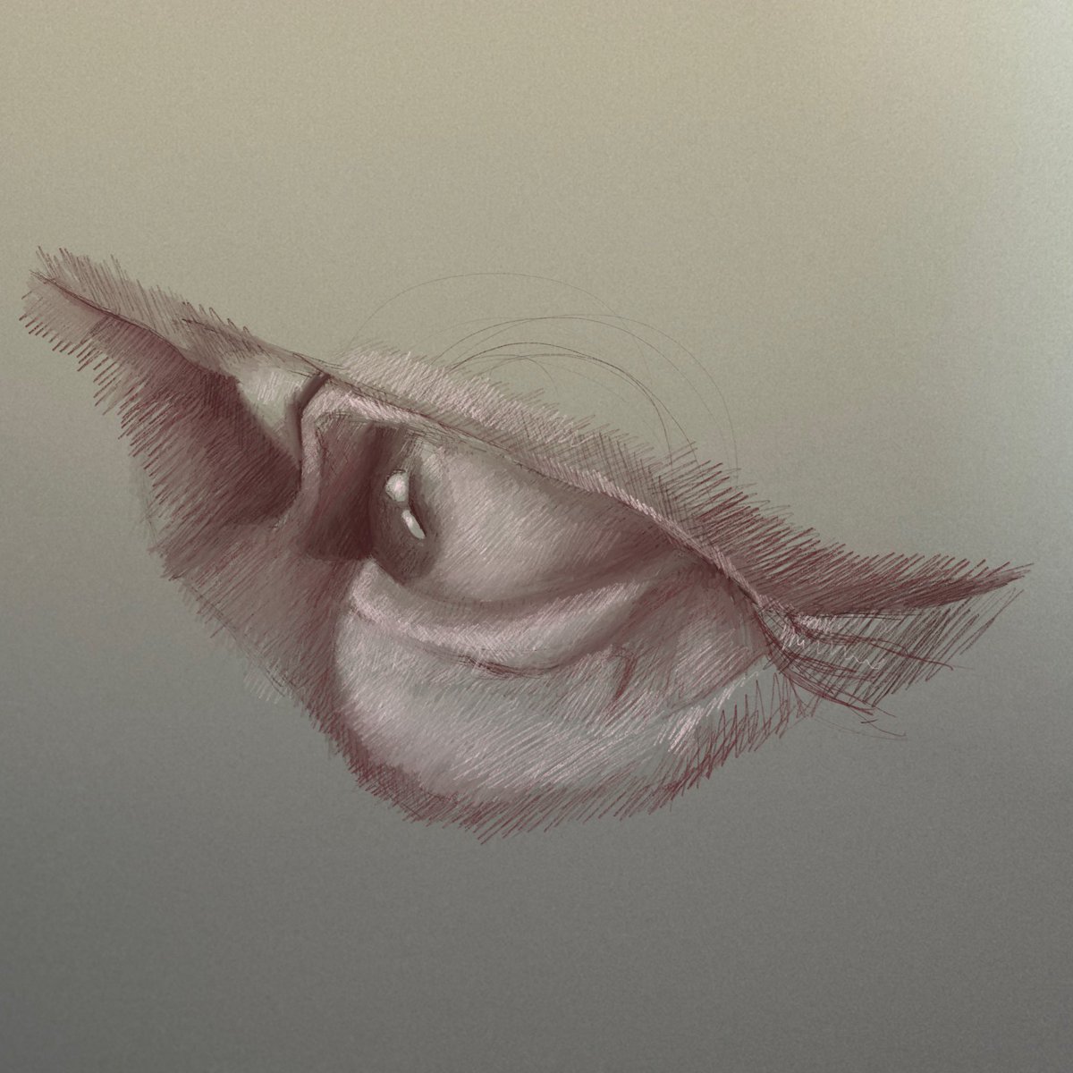 Drew this practice sketch of <a href="/realDonaldTrump/">Donald J. Trump</a> ‘s eye today! I’m going to be layering full color in the next few days. Looking forward to fleshing it out!