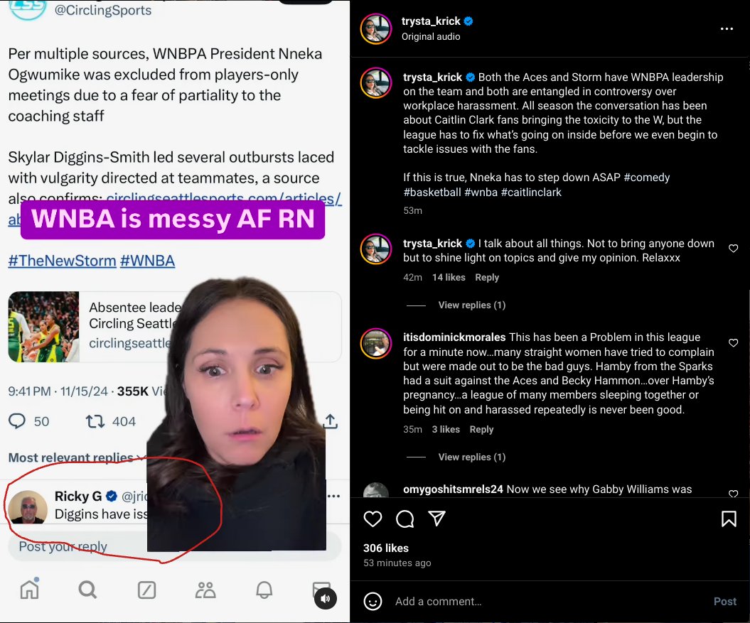 <a href="/jrichardgoodman/">Ricky G</a> OMG Ricky shows up in a Trysta Kick WNBA rant on IG 🤣🤣🤣🤣🤣🤣🤣🤣
